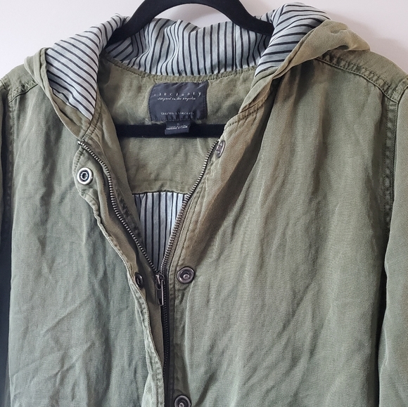 SANCTUARY Green Cargo Coat Size Small - Picture 3 of 6